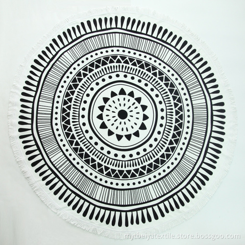 2017 new 100 % cotton Round BeachTowels High quality best price